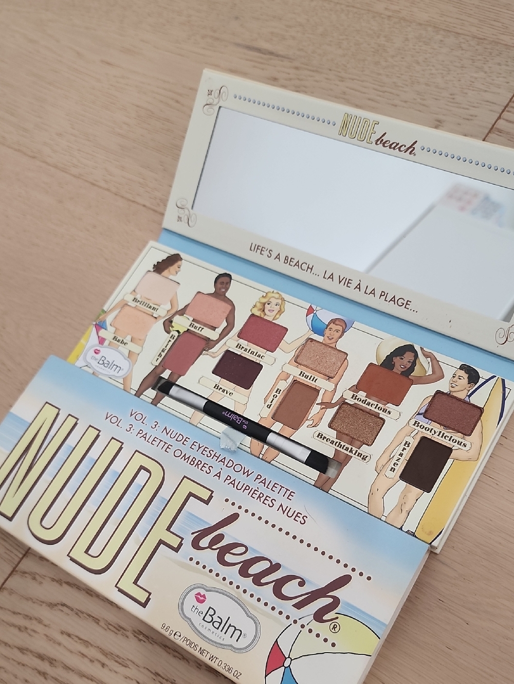 theBalm Nude Beach Eyeshadow Palette - Cream, Beige, Brown, Pink Tones